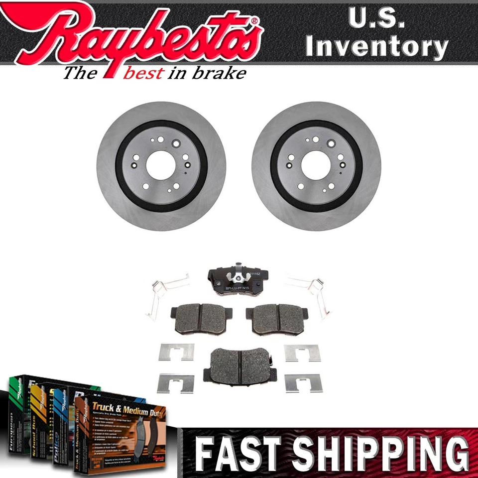 Kit trasero rotores de freno pastillas de freno de cerámica herrajes para Honda Crosstour 2012-2015 Foto 1 de 4