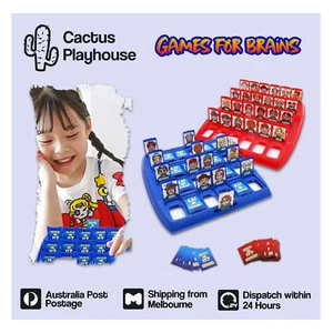 Educational Who Is It Board Game Funny Family Guess Cards Memory Puzzle Toy Kids - Picture 1 of 8