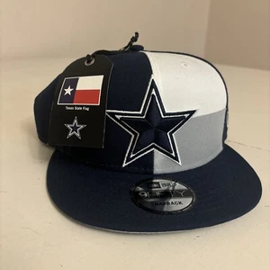 Dallas Cowboys Texas Flag Draft New Era Snap Back - Picture 1 of 8