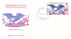 (134954) USA Independence Mali FDC 1976 - Picture 1 of 1