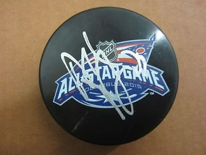 DUSTIN BYFUGLIEN signed 2015 NHL All Star puck - Winnipeg Jets - Proof - Picture 1 of 2