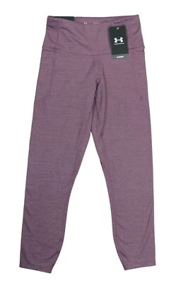 Under Armour Compression Hi Rise 纯色女式踝打底裤 XS 全新带标签梅色 — 第 1/2 张图片