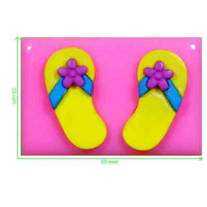 Lindas chanclas de flores de verano molde de silicona por Fairie Blessings - Imagen 1 de 5