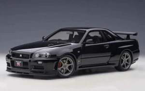 1/18 Nissan Skyline GT-R R34 V Spec II 2001 modelo Black Pearl de AUTOart 77407  - Imagen 1 de 11