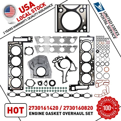 Engine Rebuild Gasket For Mercedes-Benz W221 S500L W463 G500 5.5L A2730161420 US - Image 1 of 4