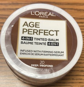 L'Oreal Paris AGE PERFECT 4-in-1 Tinted Balm 20 Deep/Profound .63 oz New - Picture 1 of 1