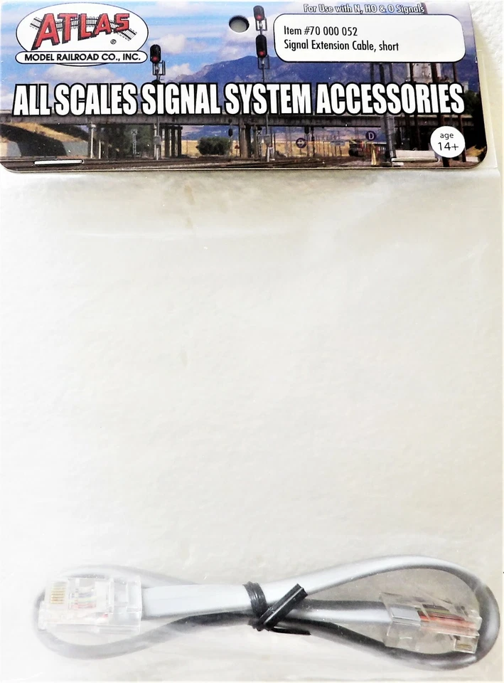 Atlas 70000052 All Scale Signal System Short 12" Signal Extension Cable - Image 1 of 1
