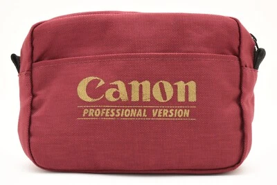 🚀🎁RARO《COMO NUEVO》Canon Versión Profesional Bolsa Porche Estuche Película Roja Cámara Digital✈ Foto 1 de 4