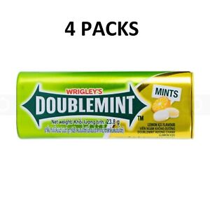 Wrigley's Mints Doublemint LEMON ICE Pack Of 4 Tubes x 23.8g