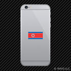North Korean Flag Cell Phone Sticker Mobile Die Cut korea communist kim jong il