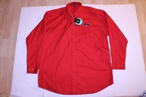 Herren Sioux City Bandits XL neu mit Etikett L/S Polokragen Anzughemd (rot) River's End - Bild 1 von 2