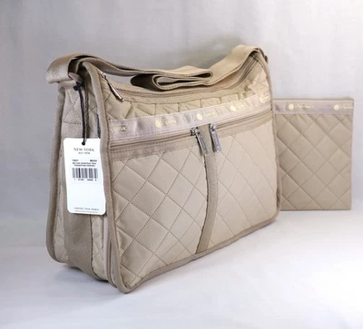 BOLSO DIARIO DE LUJO LeSportsac "Travertine Deboss" + BOLSA A JUEGO Foto 1 de 4