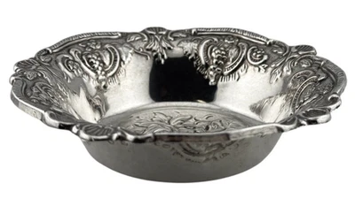 复古纯银装饰花卉装饰盘 — 第 1/4 张图片