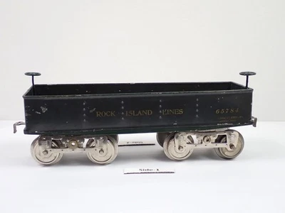 Vintage 1918 Prewar Lionel Standard Gauge No.12 Rock Island Lines Gondola - Image 1 of 4