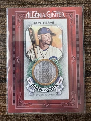 2022 Topps Allen & Ginter - Willson Contreras -  Mini Framed Relic #MFC-WC CUBS - Image 1 of 2