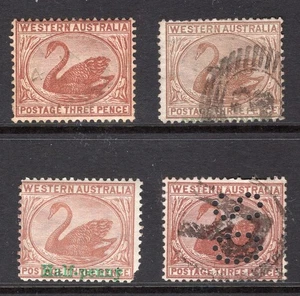 Australia Occidental 4 x 3d emisiones cisne - Imagen 1 de 2