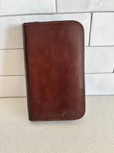 Funda de cuero triple pliegue de piel de rinoceronte para organizadores de mano NUEVO soporte para teléfono celular - Imagen 1 de 8