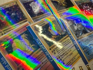 7pc Pokémon Debit Credit Card Skins - Small Chip - Holographic - Picture 1 of 5