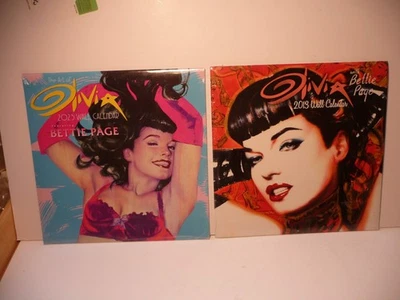 Lote 3 Calendario Bettie Page El Arte de Olivia De Berardinis 2015 2023 2013 Foto 1 de 4