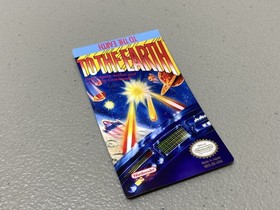 To The Earth (NES Nintendo) Replacement Label