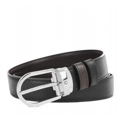 Montblanc Reversible Men's Leather Belt 113834 72865671 - Image 1 of 4