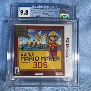 Super Mario Maker 3DS CGC Graded 9.8 A++ Nintendo Select - Picture 1 of 2