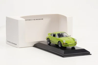 1:43 Porsche 911 Carrera RS 2.7 1973 verde claro diecast museo mapa Foto 1 de 4