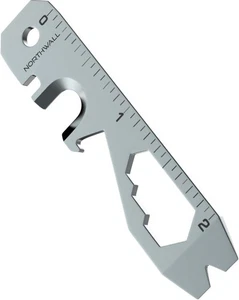 Northwall® Multiutensile 10 in 1 - Portachiavi Multiutensile in Acciaio Inox Modello 2 - Foto 1 di 3