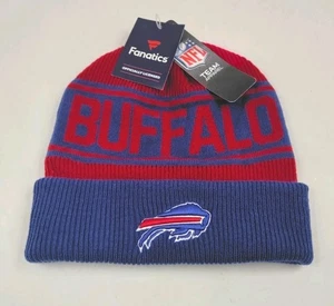 Buffalo Bills NFL Team Apparel, Fanatics Knit Cuffed Beanie Wintermütze Brandneu - Bild 1 von 5