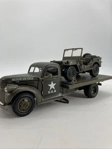 New Ray 1/32 1941 U.S. Willys Jeep & Chevrolet Flatbed Hickman Field Truck Army - Picture 1 of 8