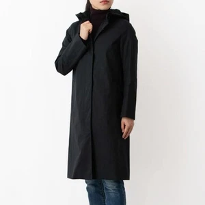 Mackintosh LDS Chryston Hooded Coat Black Size US8 - Picture 1 of 20