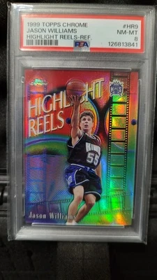 Carretes destacados cromados Jason Williams 1999-2000 Topps refractor #HR9 PSA 8 Foto 1 de 2