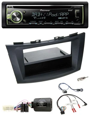 Pioneer DAB USB MP3 Lenkrad CD Autoradio für Suzuki Swift Sport ab 2011 schwarz - Bild 1 von 4