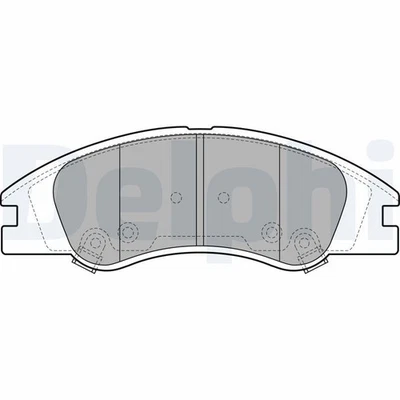 LP1932 BRAKE PAD SET, DISC BRAKE KIA CERATO I HATCHBACK 1.6 - Image 1 of 4