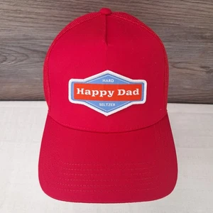Happy Dad Hard Seltzer Trucker Sombrero Rojo Para Hombres Snapback Malla Espalda TOTALMENTE NUEVO - Imagen 1 de 11