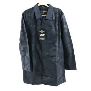 Nick Graham Men's Climate Couture Camo Raincoat Jacket Lightweight Navy Blue M - Picture 1 of 5