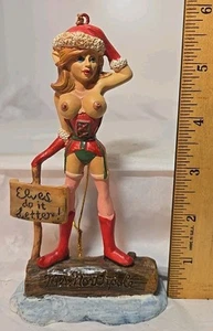 Vintage Akt Dame Weihnachtsschmuck Spencer Geschenke gewagte Figur - Bild 1 von 8