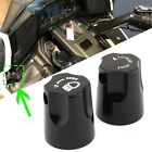 Black Headlight Up And Down Adjustment Knob Cover For Honda Gl1500 1988-2000