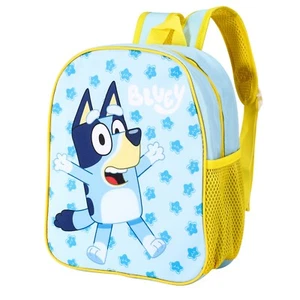 Bluey Character Licensed Backpack Girls Boys Blue Yellow Children Cbeebies - Picture 1 of 3