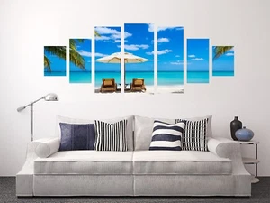 3D Beach Palm Sky 72 Unframed Print Wall Paper Decal Wall Deco Indoor AJ Jenny - Bild 1 von 6