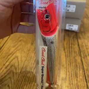 Creek Chub Super Knuckle Head 7”167007JPFH RW Holo Black Red Eye 2,5 oz nuovo confezione - Foto 1 di 11