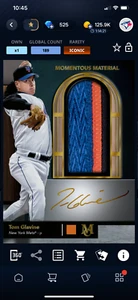 DIGITAL Topps Bunt Museum Collection 24 Tom Glavine Gold Jumbo Patch Signature - Bild 1 von 2