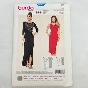 BURDA Schnittmuster 6867 DAMEN WICKELOPTIK WADEN- ODER BODENLANGES KLEID GRÖSSE 8-18 - Bild 1 von 2