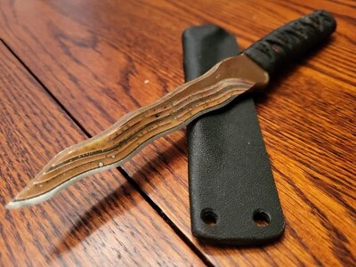 Cuchillos Warren Thomas Personalizados Tanto Doble Laminado CB & ATS-34 Acero KRISS Raro Foto 1 de 4