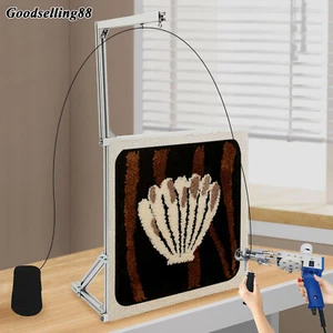 Rug Hooking Punch Needle Tufting Frame +Stand Adjustable Homemade Sturdy 80*67cm - Picture 1 of 14
