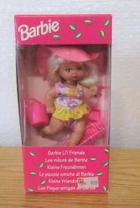 Mattel 1993 Barbie Li'l Friends HTF 4" Puppe europäische Version Strandbesucher - Bild 1 von 6