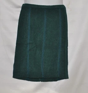 Linea by Louis Dell'Olio Boucle Skirt with Satin Trim Size 1X Green - Picture 1 of 2