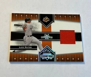 LUIS MATOS game-worn jersey 2005 Donruss Champions IMPRESSIONS Orioles - Picture 1 of 2