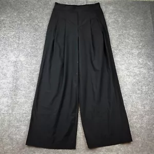Athleta Brooklyn Heights High Rise Pleated Wide Leg Pant Size 8 Tall Black - Picture 1 of 9