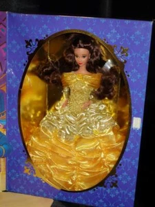 1996 Belle Barbie Doll Disney's Beauty & the Beast 1st in a Series #16089 NRFB - Picture 1 of 21